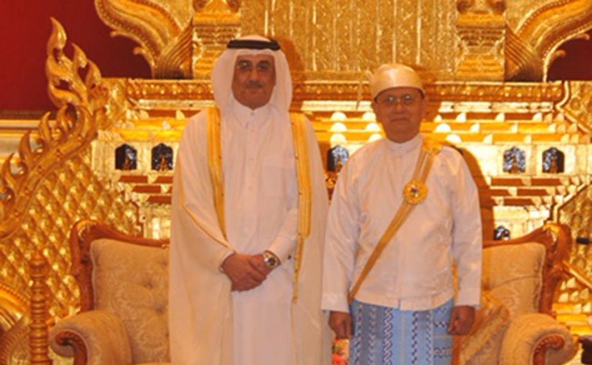 رئيس ميانمار يستقبل سفير قطر إلى بلاده