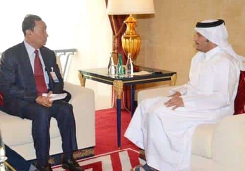 مسؤول قطري يلتقي بمسؤول برلماني في ميانمار