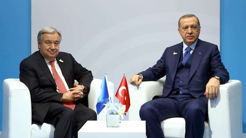 أردوغان وغوتيريش يبحثان هاتفيا الأزمة الإنسانية في "أراكان"