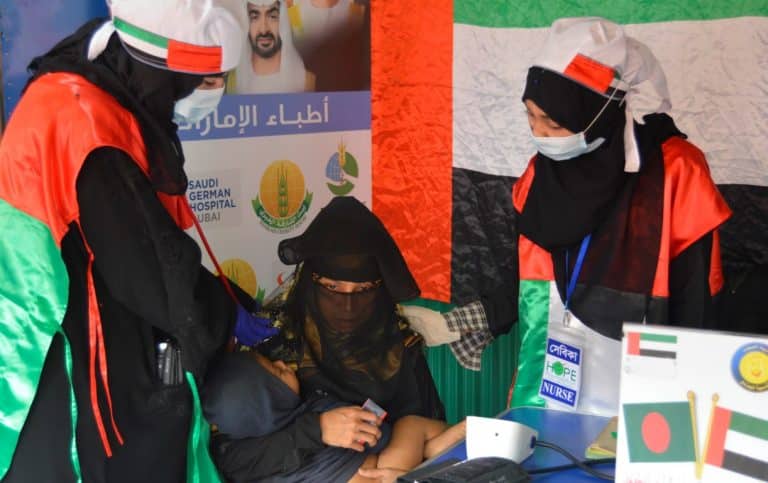 مستشفى زايد الإنساني يدشن وحدة متطورة لعلاج الاطفال الروهنغيا