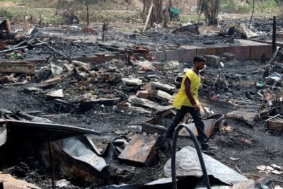 حريق ضخم يلتهم مسكن أكثر من مئتي لاجئ روهنغي في الهند