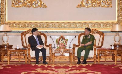 وزير الأمن العام الصيني يلتقي قائد جيش ميانمار