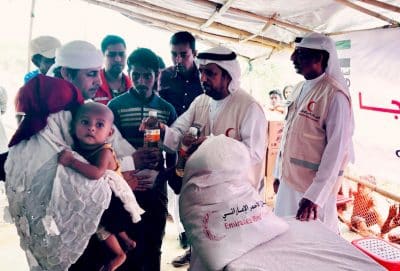 وفد إماراتي يتفقد المشاريع الإماراتية لإغاثة اللاجئين الروهنغيا في بنغلادش