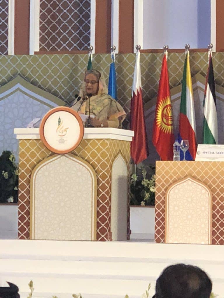 رئيسة وزراء بنغلادش تحث الدول الاسلامية على دعم لاجئي الروهنغيا