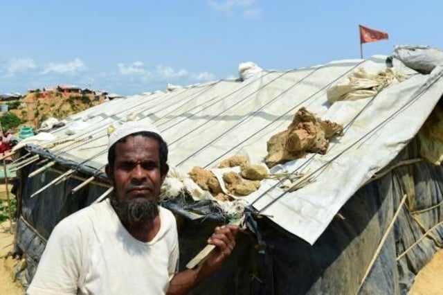 مخيمات الروهنغيا تحت رحمة الامطار الموسمية في بنغلادش