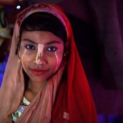 المكياج الفريد لبنات ونساء الروهنغيا المسلمات في بنغلادش