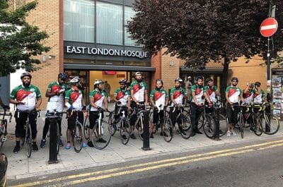 دراجون يجوبون مدنا بريطانية دعما للروهنغيا