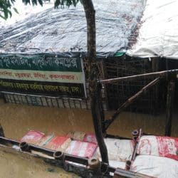 الأمطار الغزيرة تغمر مخيمات اللاجئين الروهنغيا في بنغلادش