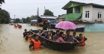نزوح 150 ألف شخص من منازلهم بسبب الفيضانات في ميانمار