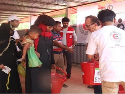 اللجنة الإسلامية للهلال الدولي تدعم مشاريعها الإغاثية من أجل أطفال اللاجئين الروهنغيا