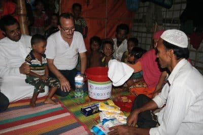 بالصور .. "إسلامية الهلال الدولي" تواجه خطر موت أطفال الروهنغيا بمشروع صحي وغذائي نوعي