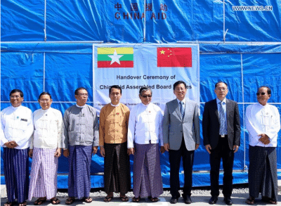 الصين تتبرع بمنازل للأشخاص المشردين في ولاية أراكان