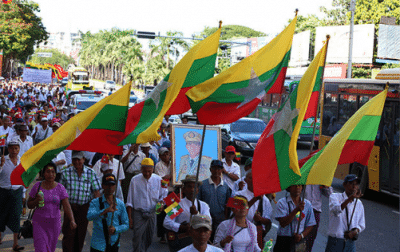 تظاهرات في ميانمار تستنكر المطالبات الأممية بمحاسبة الجيش والقائد يشيد بها