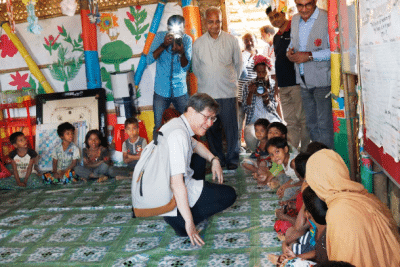 الكاردينال تاغل يزور مخيمات النازحين الروهنغيا في بنغلادش