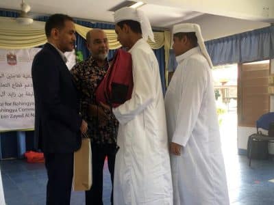الإمارات تدشن مساعدات تعليمية لأطفال الروهنغيا في ماليزيا