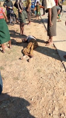 بوذيون يدهسون امرأة مسلمة ويتركونها مصابة على الطريق العام