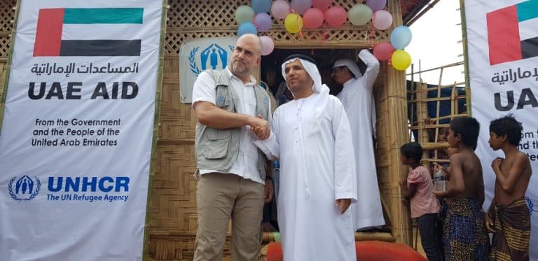 الإمارات تغيث 133 ألف لاجئ من الروهنغيا بالتعاون مع مفوضية اللاجئين