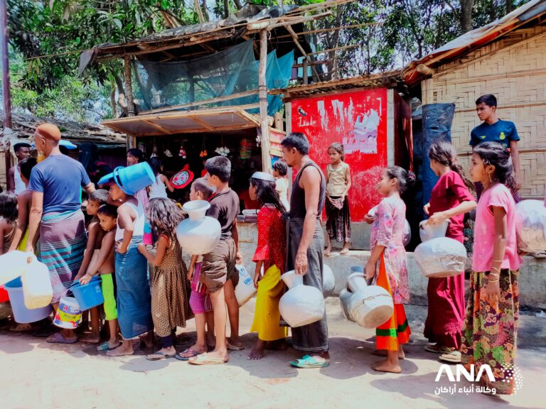 أزمة المياة في مخيمات اللاجئين الروهينجا في بنغلادش