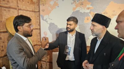 جمعية أراكان ترفع صوت الروهينجا بمعرض المنظمات الأهلية الدولي بإسطنبول 1 سليم نور مدير جمعية أراكان الإنسانية خلال المشاركة في معرض المنظمات الأهلية الدولي الرابع في مدينة "إسطنبول" بتركيا 21-11-2024 (صورة: وكالة أنباء أراكان)