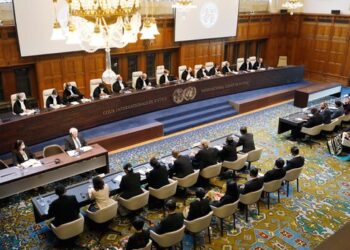 محكمة العدل الدولية تستمع إلى اتهامات الإبادة الجماعية ضد النظام العسكري في ميانمار، 22-7-2023 (صورة: ICJ)