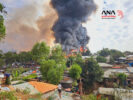 حريق مخيم "كوتوبالونغ" للاجئي الروهينجا في بنغلادش، 24-12-2024 (صورة: ANA)