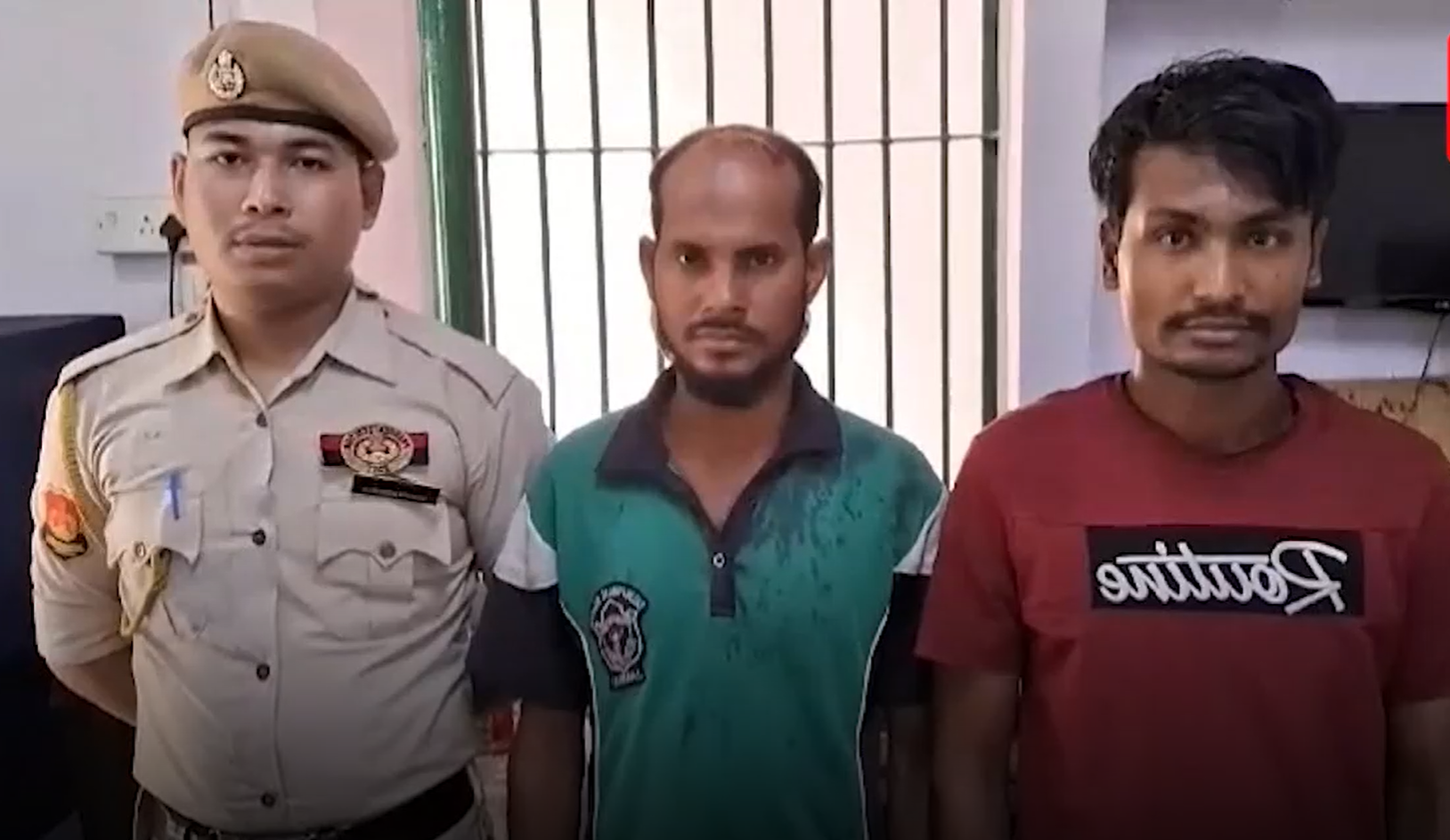 اللاجئان الروهنجيان محمد رفيق وعمر فاروق بعد القبض عليهما في الهند، 2-1-2025 (صورة: India Today)