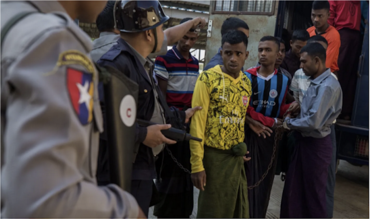 تقارير عن إخضاع الروهينجا المفرج عنهم للتدريبات العسكرية للقتال في صفوف جيش ميانمار (صورة: Rohingya News Bank)