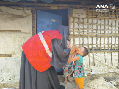 إطلاق حملة تطعيم ثانية لحماية أطفال الروهينجا من الكوليرا بمخيمات بنغلادش