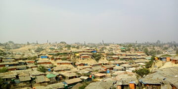 مخيم "كوتوبالونغ" للاجئي الروهينجا في منطقة " كوكس بازار" ببنغلادش. (صورة: Takuya Takata)