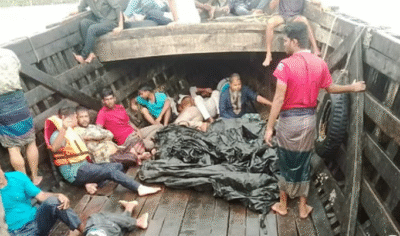 فقدان 13 شخصاً جراء انقلاب قارب يحمل مرضى من الروهينجا في نهر ببنغلادش