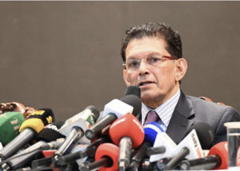 مندوب بنغلادش السامي لقضايا الروهينجا خليل الرحمن خلال المؤتمر الصحفي 21-5-2025 (صورة: BSS)