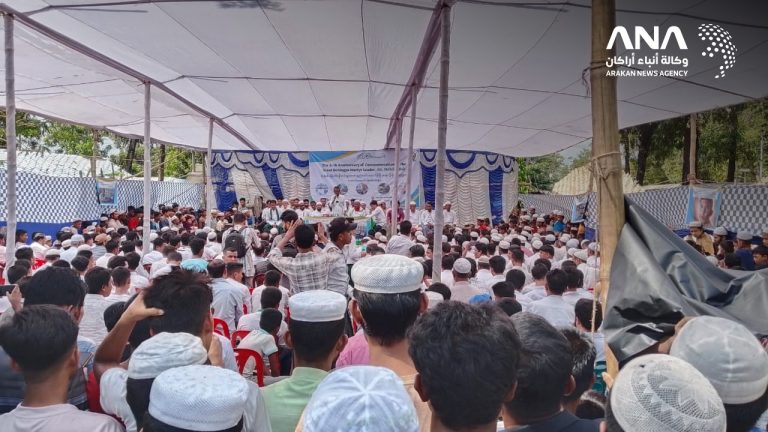 لاجئو الروهينجا في بنغلادش يحيون ذكرى اغتيال قيادي بارز بالمخيمات