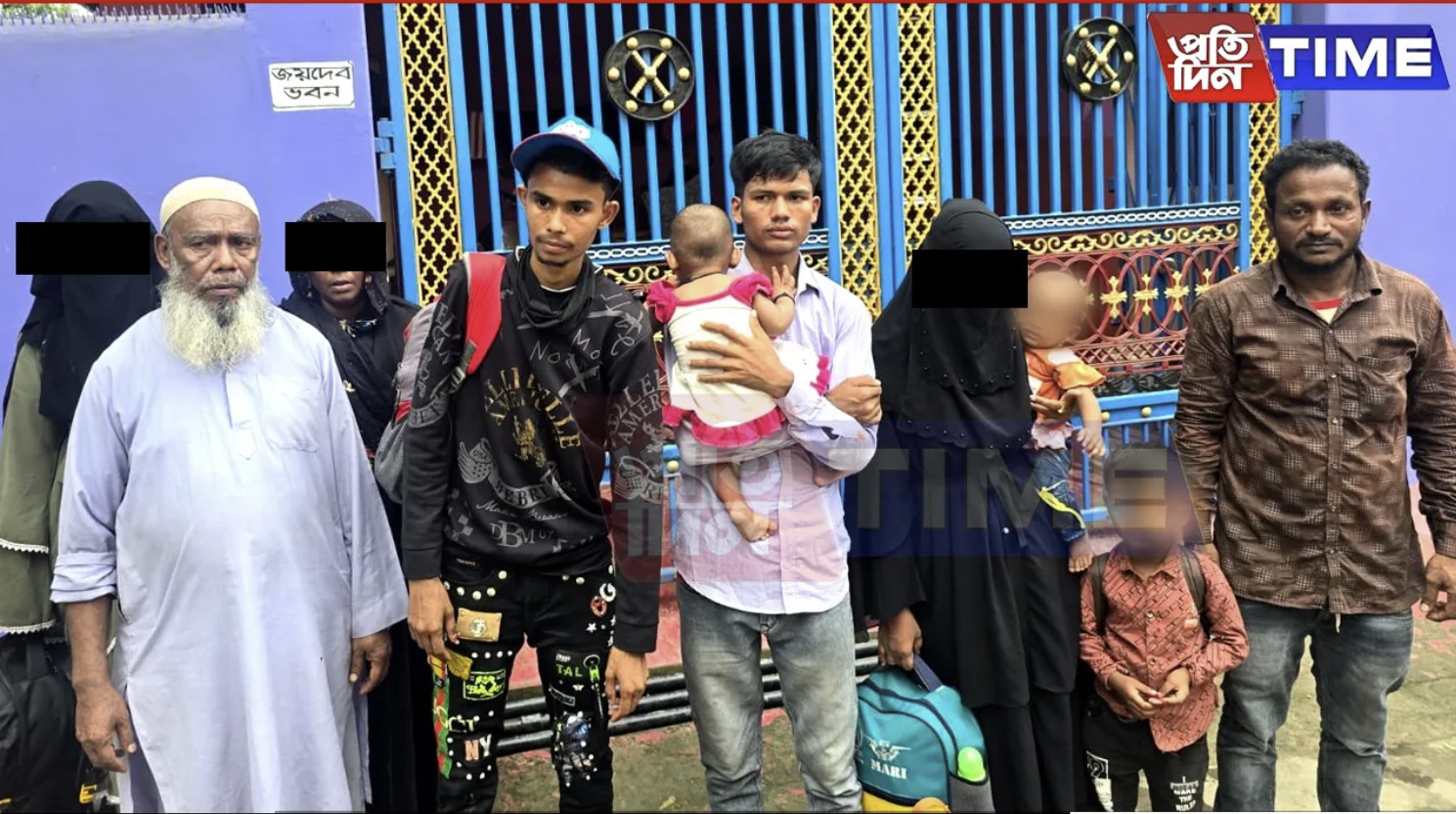 اللاجئين الروهينجا المحتجزين لدى السلطات الهندية (صورة: Time)