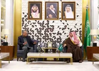 وزيرا الداخلية السعودي والباكستاني خلال لقائهما في الرياض (صورة: Moisaudiarabia)