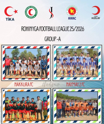 انطلاق دوري كرة القدم للروهينجا بمخيم أوخيا في بنغلادش