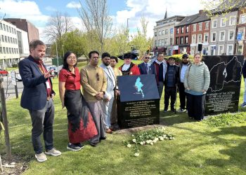 تدشين نصب تذكاري للروهينجا في مدينة نيوكاسل الإنجليزية (صورة: مواقع التواصل)
