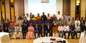 جانب من الورشة التي أقامتها منظمة "براك" في بنغلاديش لمناقشة مخاطر الاتجار بالبشر بمخيمات الروهينجا (صورة: BRAC)