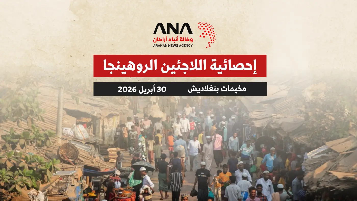 إحصائية اللاجئين الروهينجا بمخيمات بنغلاديش حتى 30 أبريل 2026 1 إحصائية اللاجئين الروهينجا بمخيمات بنغلاديش حتى 30 أبريل 2026